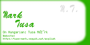 mark tusa business card